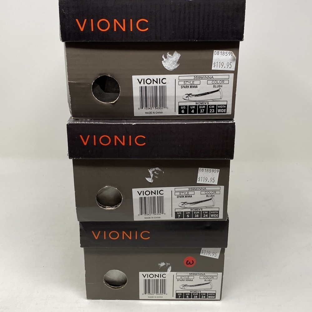 Vionic Spark Minna Leather flats Blush WIDE - Picture 8 of 9